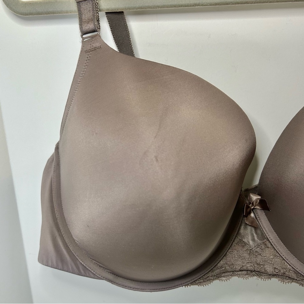 Torrid Curves Neutral Grey Brown Adjustable Strap Lightly Lined Bra 44C - Picture 3 of 14